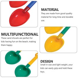 iplusmile Shovel Mini Shovel Sand Toy Lightweight Plastic Sand Shovel Beach Play 3 pcs Snow Play Sand Set Random Color