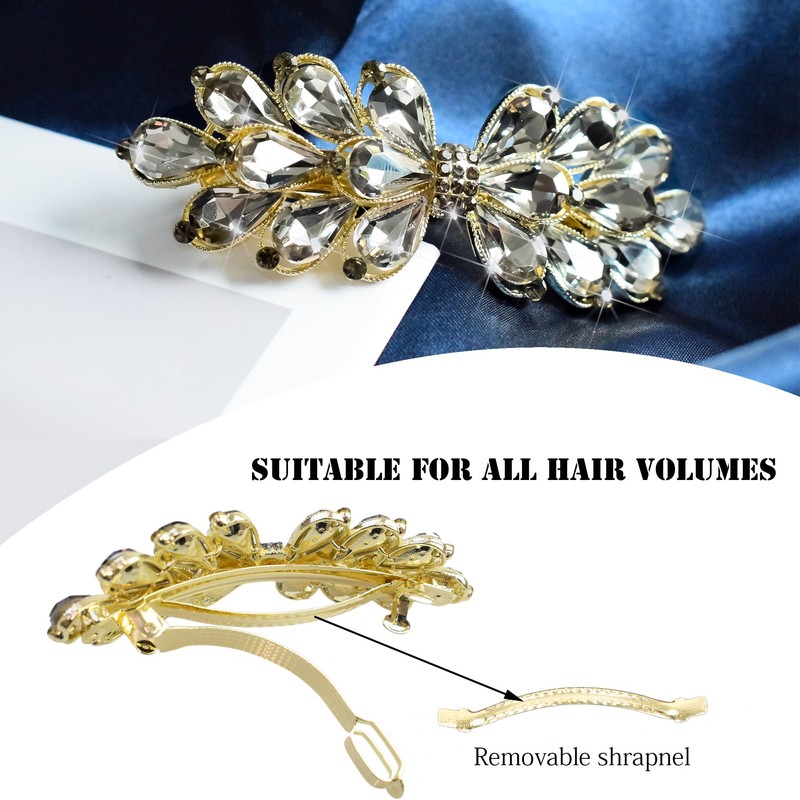 JULIYOOYOO Pasadores de Cristal para El Pelo para Mujeres Y