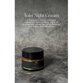 SpaVed Natural, Vegan Tulsi Nourishing Cream, infused with Tulsi (Holy Basil),a perfect solution for dry and mature skin, 50g.