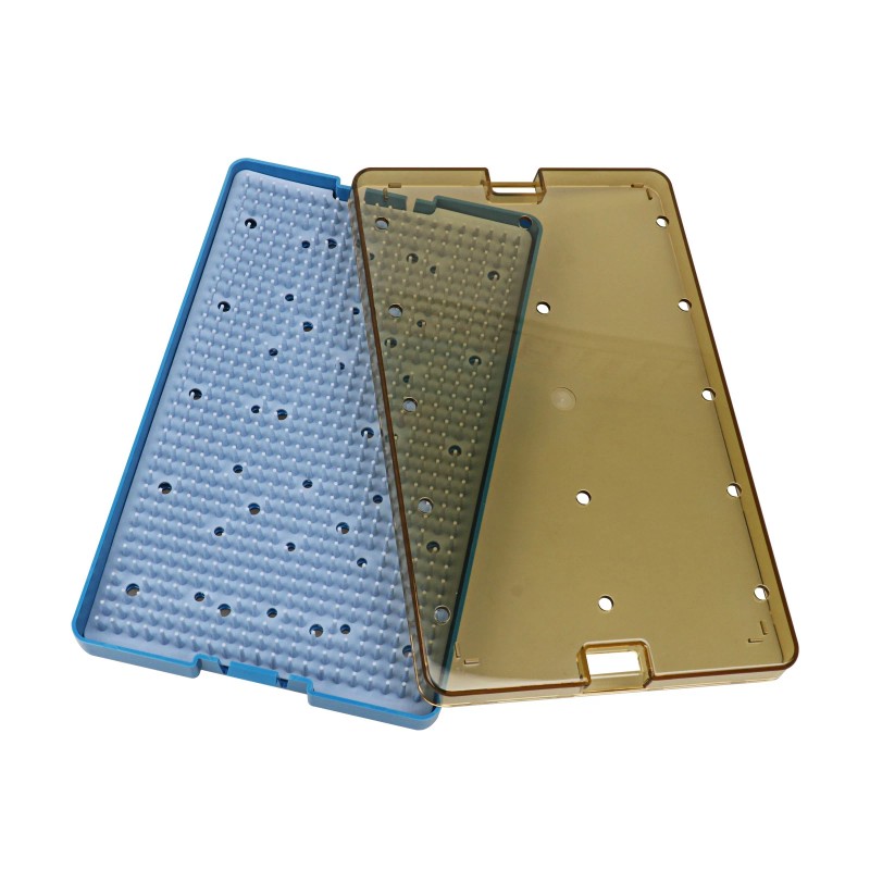 Eustoma Large Size Dental Silicone Sterilization Tray Case Single Layer