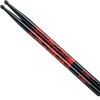 Tama 7a Rhythimic Fire Red Black Lacquered Stick Drumsticks