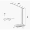 1xTouch LED Desk Lamp Bedside Study Reading Table Light USB