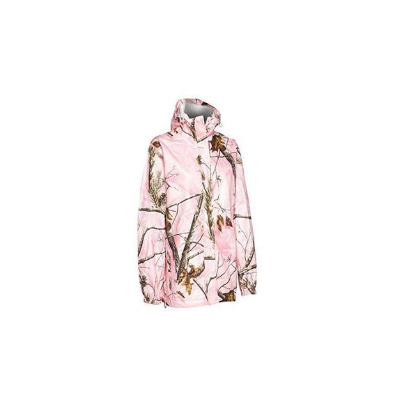 Realtree Storm Seeker AP Pink Camo Zip Up Hoodie Rain Jacket Size L/XL (Lg/XL)