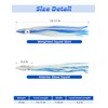 BLUEWING Weighted Trolling Squid Skirts Fishing Saltwater with Lead Head