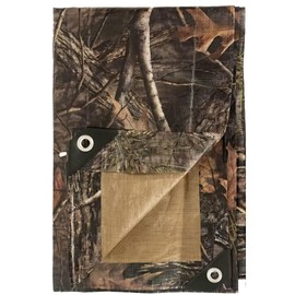 LOOGU Heavy Duty Waterproof Tarp, Bionic Tree Camo Multi Purpose Poly Cover 9mil, 8' x 12'