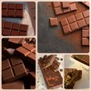 Chocolate Bar Mold Silicone Non-Stick Chocolate Molds Deep Chocolate Bar