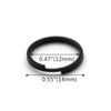 TIMULTI Titanium Key Ring Black Keyholder Round Carabiner Small Black