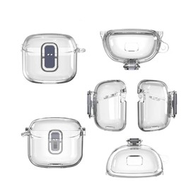 Miimall Case for Tune Flex Case Cover, [Secure Lock] [Anti-Scratch] [Dust-Proof] Protective Hard PC Clear Case for Tune Flex with Keychain Case Cover (Clear)