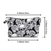 Skull Makeup Bag - Skull Printed Waterproof Womens Makeup Bag