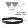 sourcing map HTD5M-410 Rubber Toothed Belt 82 Teeth Closed Loop