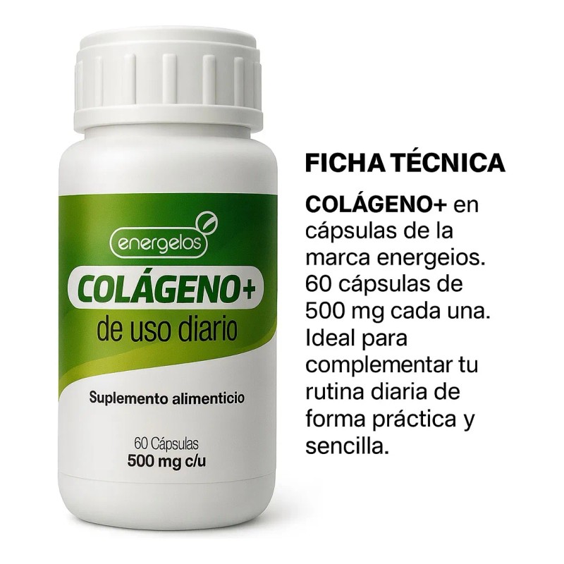 Cpsulas De Clageno Hidrolizado 3 Pack Total 180 Energeios Sin