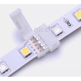 LITAELEK 10pcs Rgbw Led Strip Connector 5 Pin 12mm Wide Rgbw 5050 Led Tape Connector Rgbw