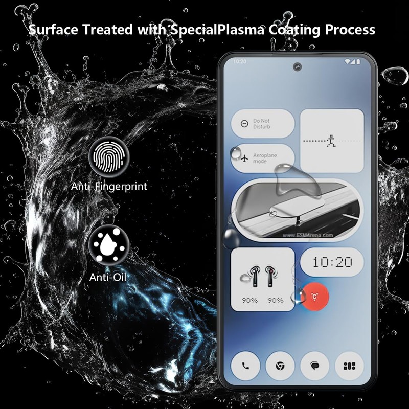 Cmiuubrer 2 Pack Privacy Tempered Glass for Nothing Phone (3a)