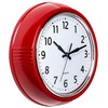 Bernhard Products Retro Wall Clock 12 Inch Red Kitchen 50's