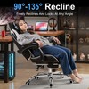 VECELO Ergonomic Gaming Chair with Footrest, Comfy Recliner Computer Chair,