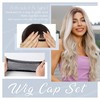 MEGAVOW Wig Cap Set, 8 Pieces Hair Net Nylon Wig