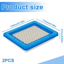 FIMWOLZ 2 x Air Filter for Briggs Stratton Lawn Mower Tractors