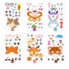 Lolileo Make-a-Face Animal Stickers, Children's Stickers, DIY Animal Mix Stickers,