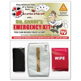 Generic Poker SHART Wet Fart Emergency Kit - Funny Gift Gag Party Favors - Game Dad, 1 Count (Pack of 1), Green