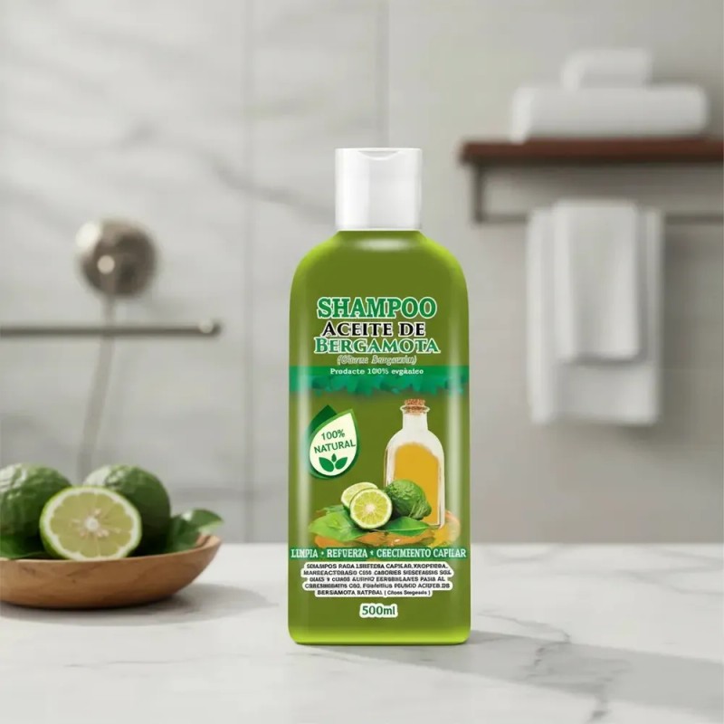 Shampoo Aceite De Bergamota Barba Y Cabello 500ml