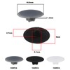 SG Store 3-in-1 cover caps for eccentric wheels, plastic screw