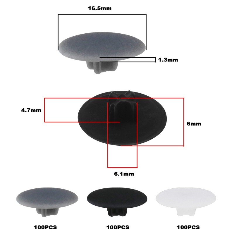 SG Store 3-in-1 cover caps for eccentric wheels, plastic screw