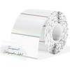 3x2 Inch Transparent Holographic Thermal Labels Stickers, Clear Self-Adhesive Direct