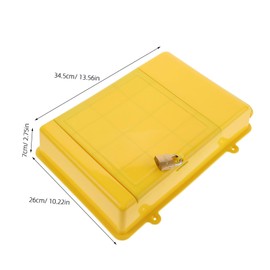 Operitacx Wandmontierte Briefkasten mit Schloss Sichere Vorschlagsbox für Briefe Zeitungen und Spenden für Zuhause und Geschäft Einfache Installation und Langlebig