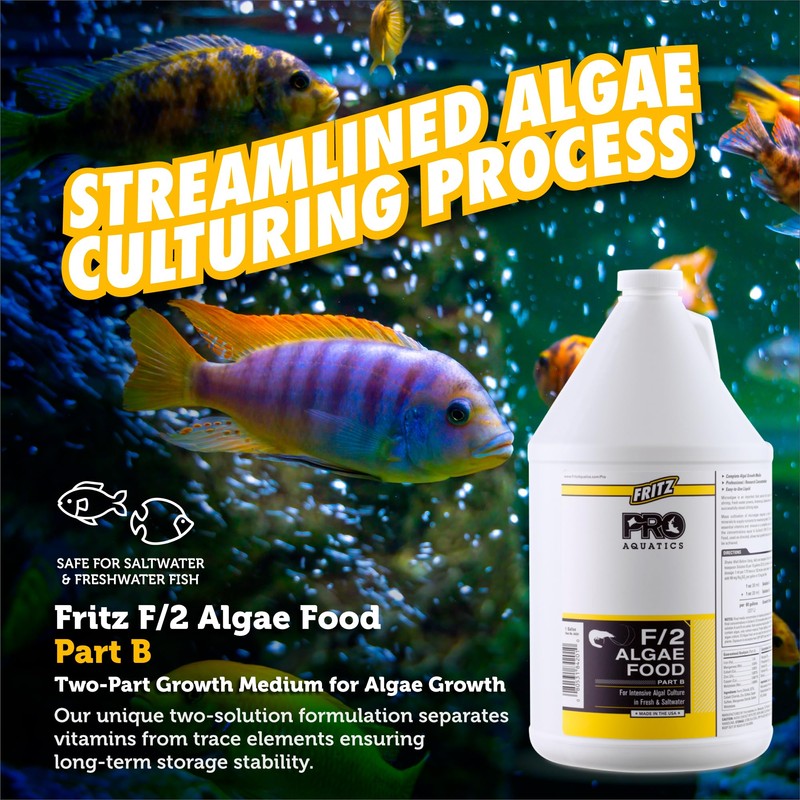 Fritz Aquatics PRO - F/2 Algae Food PTB- 1 Gallon