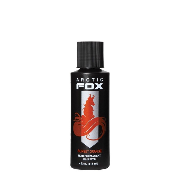 ARCTIC FOX CRUELTY FREE 100% VEGAN SEMI PERMANENT HAIR COLOUR DYE (118 ml, SUNSET ORANGE)