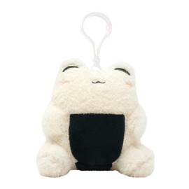 Cuddle Barn PlushGoals - Mini Riceball Wawa Clip Soft Cute Kawaii Froggie Collectible Stuffed Animal Plush Toy Keychain Bag Charm, 4 inches