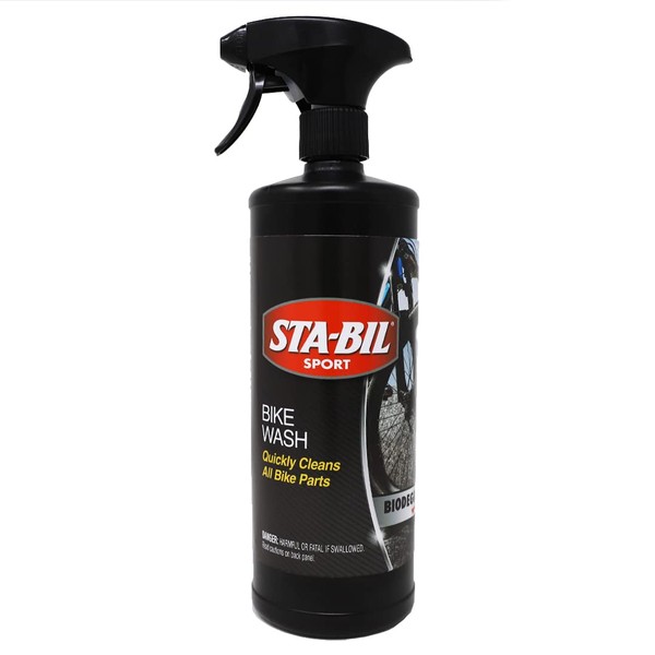 STA-BIL SPORT Bike Wash - Bicycle Cleaning Spray - Removes Dirt, Grit and Gunk - No Harsh Chemicals - For All Bike Types Including Electric - 32oz, (22506)