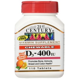 D3 Chewable - Orange Flavor 400 Iu 110 Chwbls