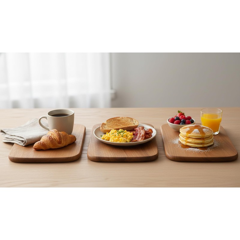 Zassenhaus Set di 2 taglieri per la colazione, in legno