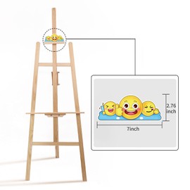 Wooden Easel Stand for Sign and Painting - Adjustable Artist Easel for Adults - Home & Wedding Display, Art Easel with Canvas Holder for Studio, Classroom