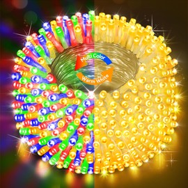 Heceltt 403FT 1000 LED Christmas Lights Outdoor, Color Changing String Lights with 11 Modes and Timer Memory Function for Xmas Tree Wedding Party Holiday Decor (Warm White to Multicolor)