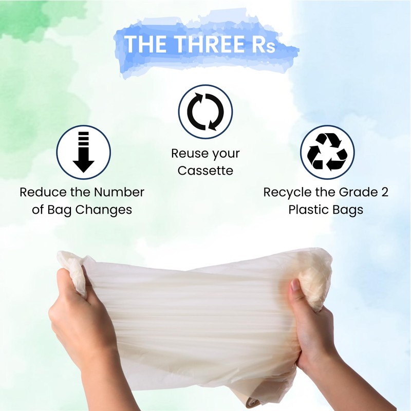 SNAPR 8-Pack 6m Nappy Bin Refill Compatible with Tommee Tippee