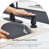 GAGALIFE Kitchen Sink Soap Dispenser Matte Black, Under Sink Soap