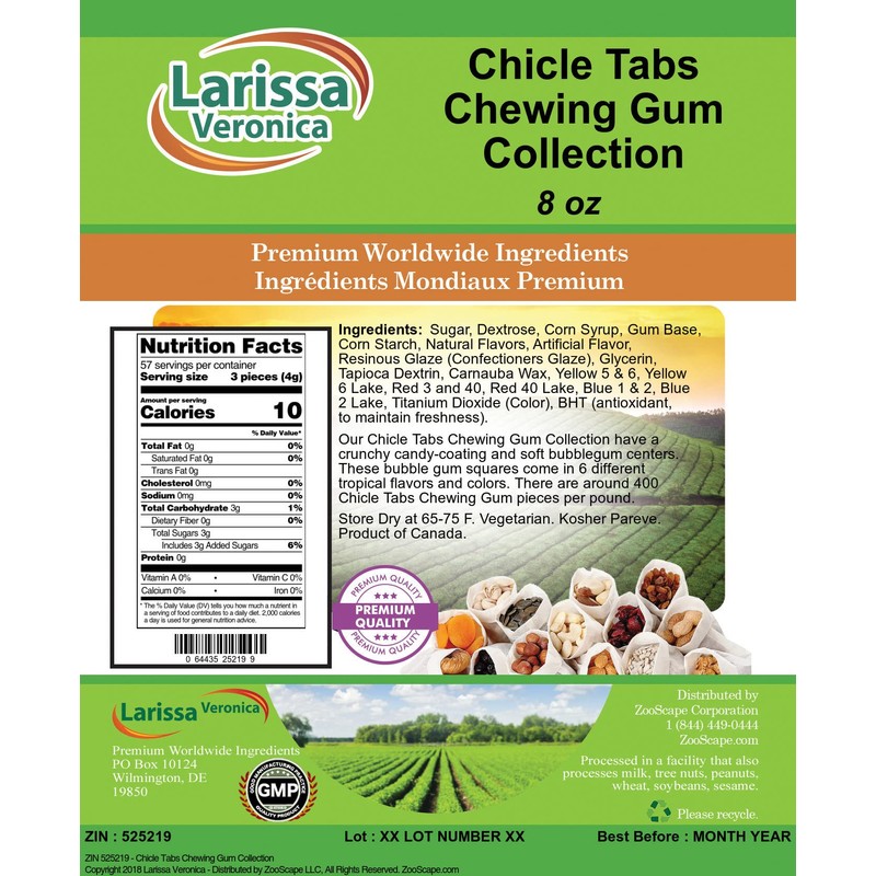 Chicle Tabs Chewing Gum Collection (8 oz, ZIN: 525219)
