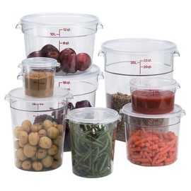 CAMBRO RFSCW8 Round Food Container Polycarbonate USA AHC05008
