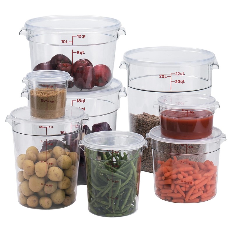 CAMBRO RFSCW8 Round Food Container Polycarbonate USA AHC05008