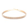 EFTOM Rhinestone Necklaces for Women 14K Gold Plated Diamond Choker