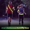 Reflective Running Gear, Reflective Sash Adjustable High Vis Running Vest