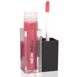 NEW WELL Shiny Lip Gloss – 24 Hours Hold – For Full-Like Lips – Moisturising – Vegan – Colour: Red – 02