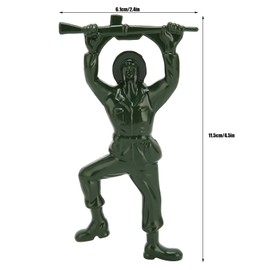 WQAPVHBG 2Pcs Beer Bottle Opener, Creative 3D Green Army Man Bottle Opener for Men, Zinc Alloy Cool Opener for Giving to Boyfriend, Family Members and Friends, 4.5 x 2.4in