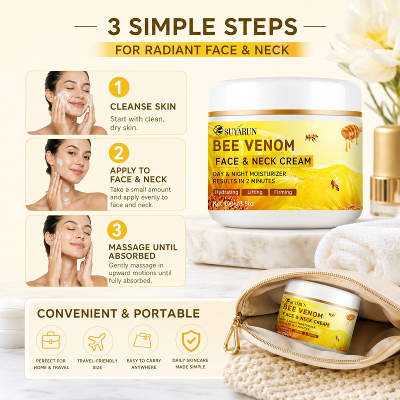 Bee Venom Collagen Face Cream for Daily Skincare – Firming