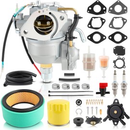24 853 169-S Carburetor Air Oil Filter Fuel Pump Lawn Mower Tune up Kit for Kohler CV730 CV730S CV740 CV740S 25 HP 27 HP Engine # 4853102-S 24-853-102-S 24 393 04-S 24 853169S W/​gasket