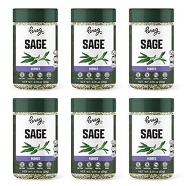 Pereg Natural Foods Sage Leaves (0.7 oz x 6 Pack) - Lush & Earthy - Dried Sage Leaf - Sage Bundles - All Natural Ingredients & Earthy Aroma, Non-Irradiated & Non-GMO - OU and CRC Kosher Certified