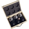 Boules Set Powder Coated in Wooden Box