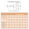 BOZONLI Thumb Screw Bolts, Six-Star Shape Head Knob Full Thread